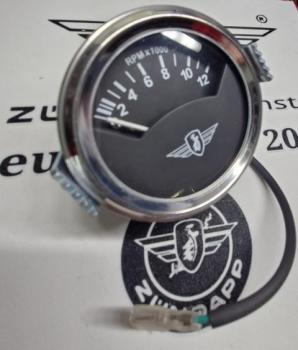 Preview: Zündapp Drehzahlmesser / Vierteldreher KS 50 Cross , Super Sport, watercooled Typ 517 36.000per für Kokusan und Bosch MHKZ !